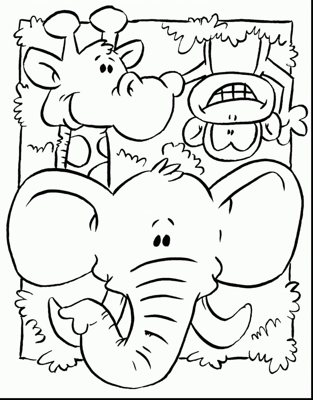 Coloring Page ~ Zoo Animal Colouring Pages Valuegolfireland Coloring - Free Printable Pictures Of Zoo Animals