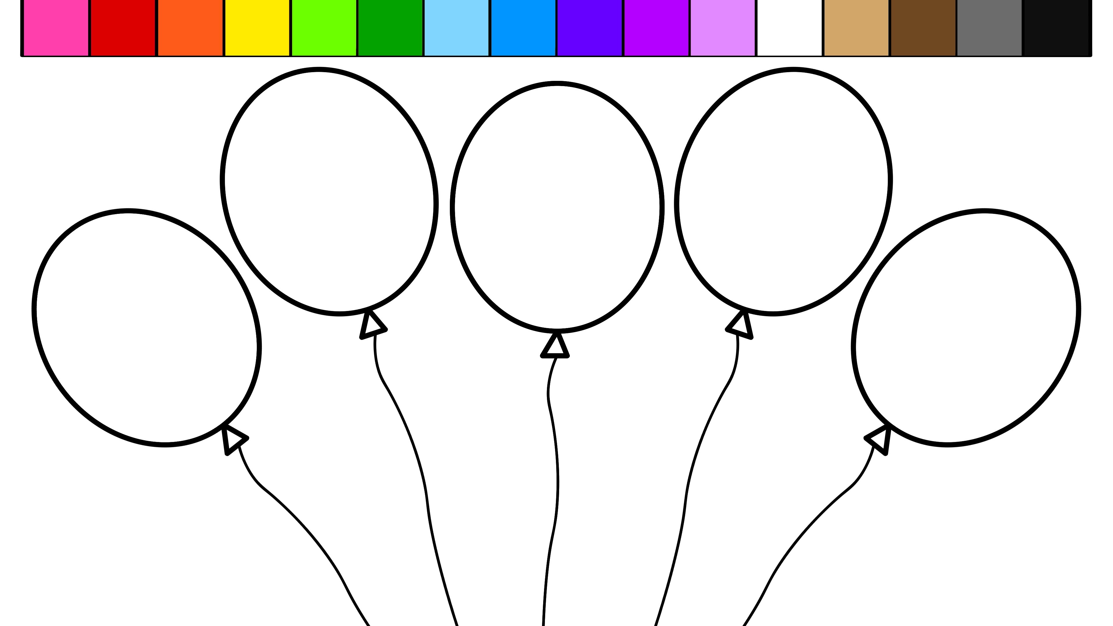 Coloring Pages Balloons With Redgrillo | Coloring Pages - Free Printable Pictures Of Balloons