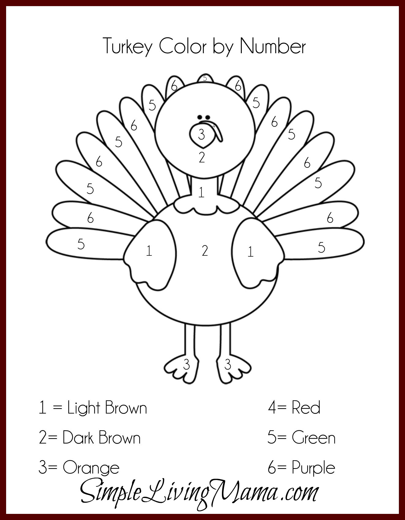Colornumber Cornucopia | Craft Ideas | Thanksgiving Activities - Thanksgiving Printable Books Free