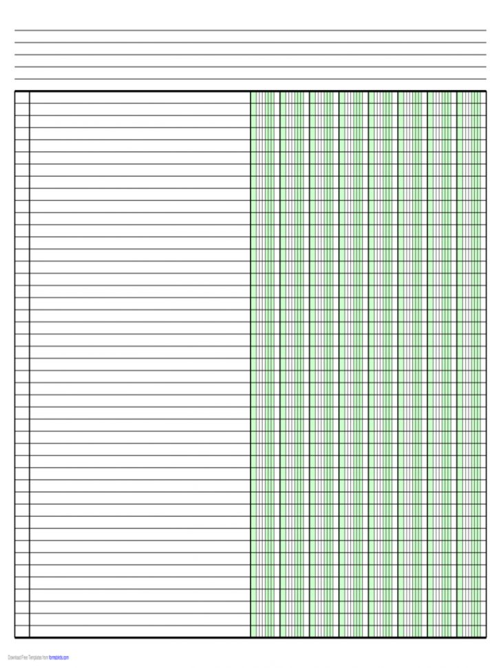 Columnar Pad Paper 63 Free Templates In Pdf, Word, Excel Download