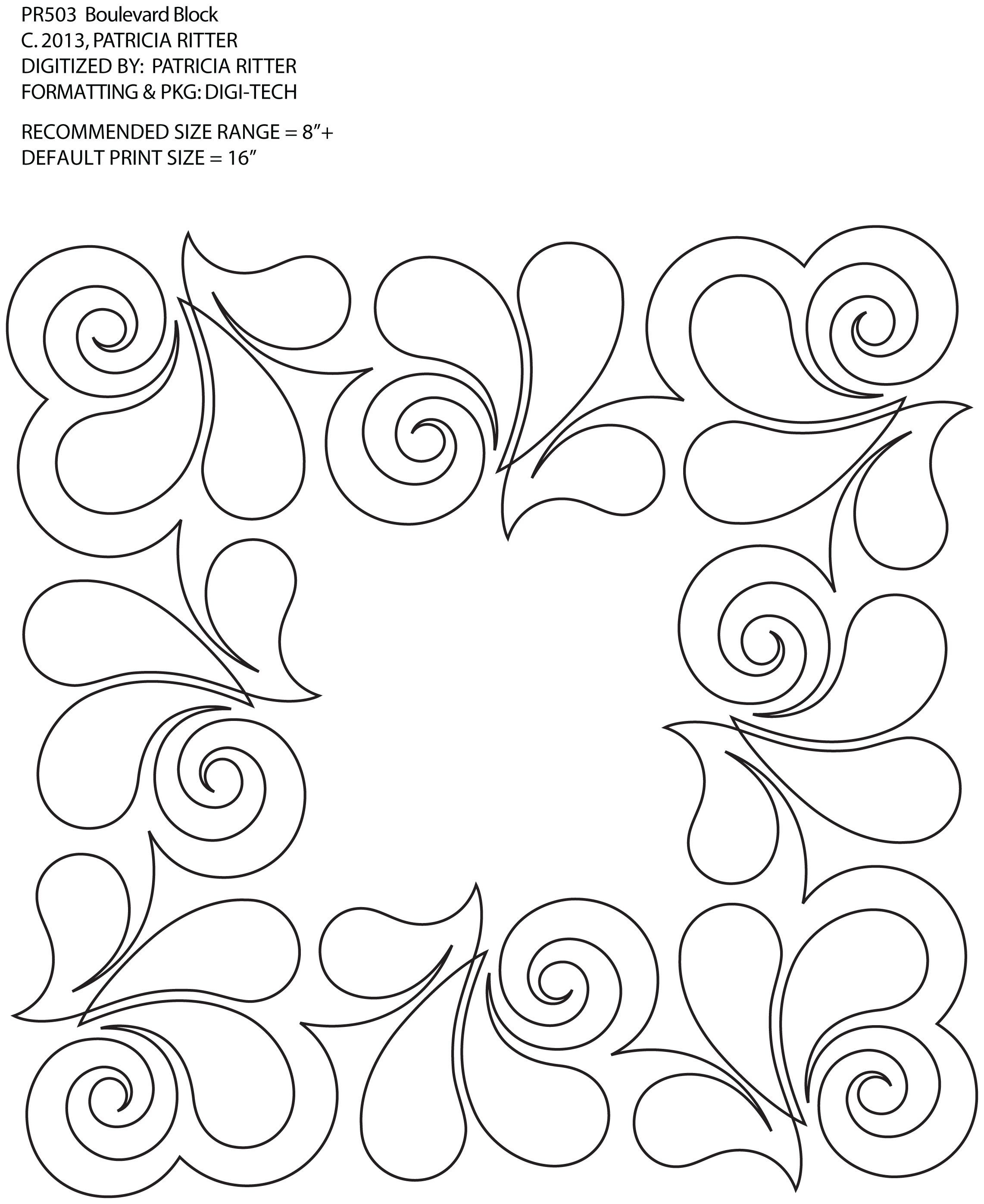 Printable Continuous Line Quilting Patterns Easy Free Printable 