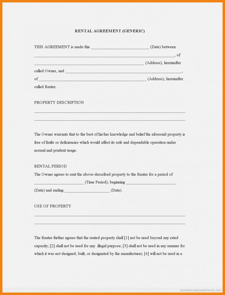 Free Printable Contracts