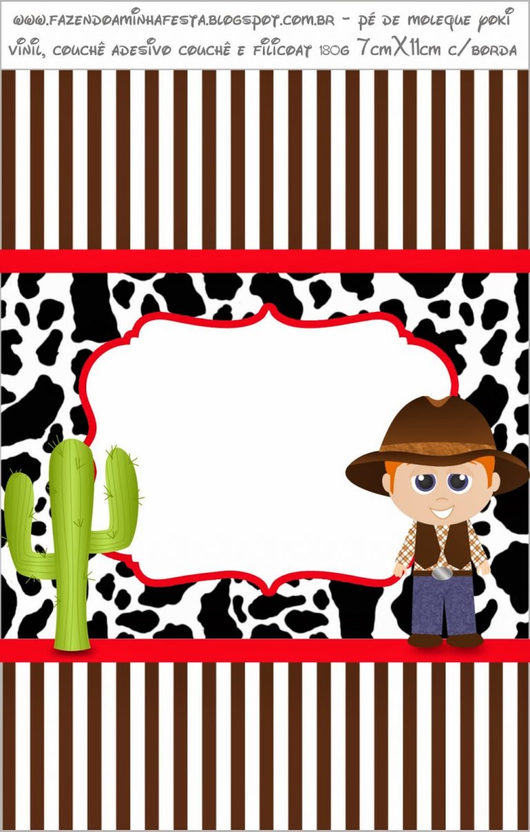 Cowboy Or Western Party: Free Printable Candy Bar Labels. - Oh My ...