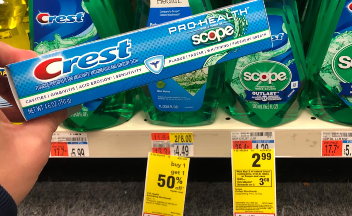 Crest Toothpaste And Scope Mouthwash As Low As Free At Cvs!living - Free Printable Crest Coupons