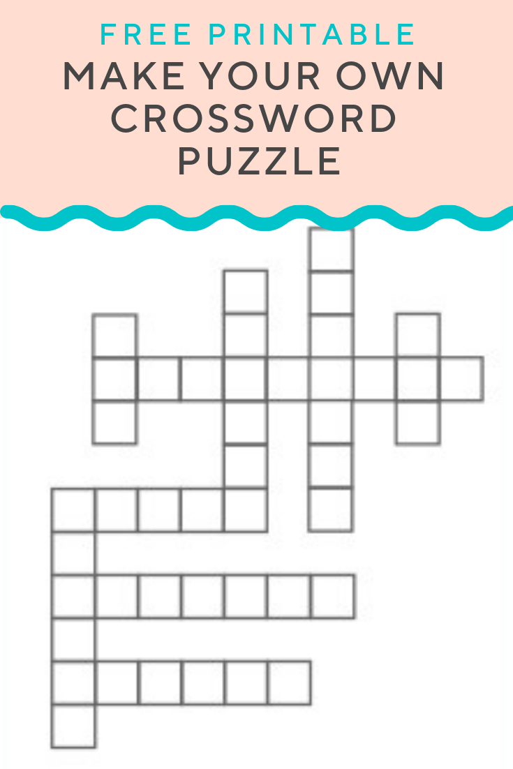make your own crossword puzzles printable
