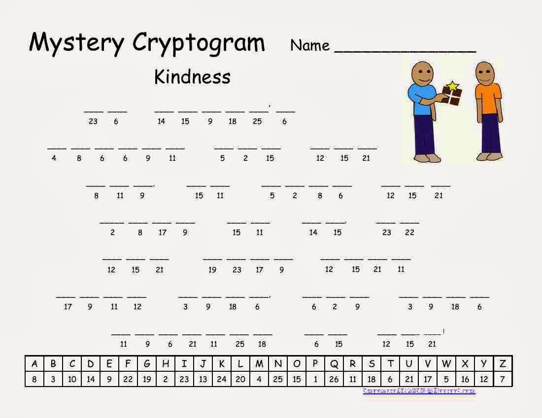 Cryptograms! | Cjrl: Kids Zone - Free Printable Cryptograms Pdf