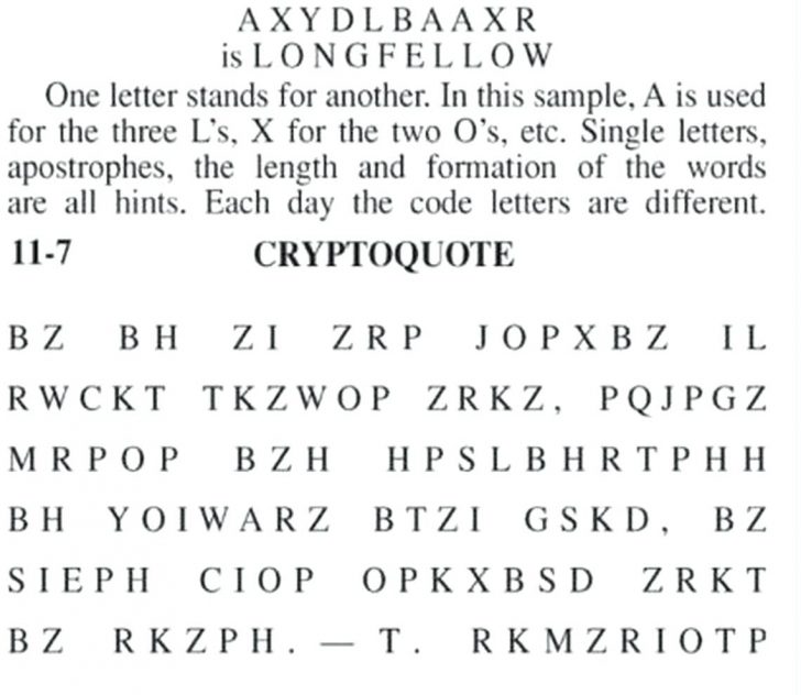 Cryptoquip Printable Masterprintable Free Printable Cryptoquip