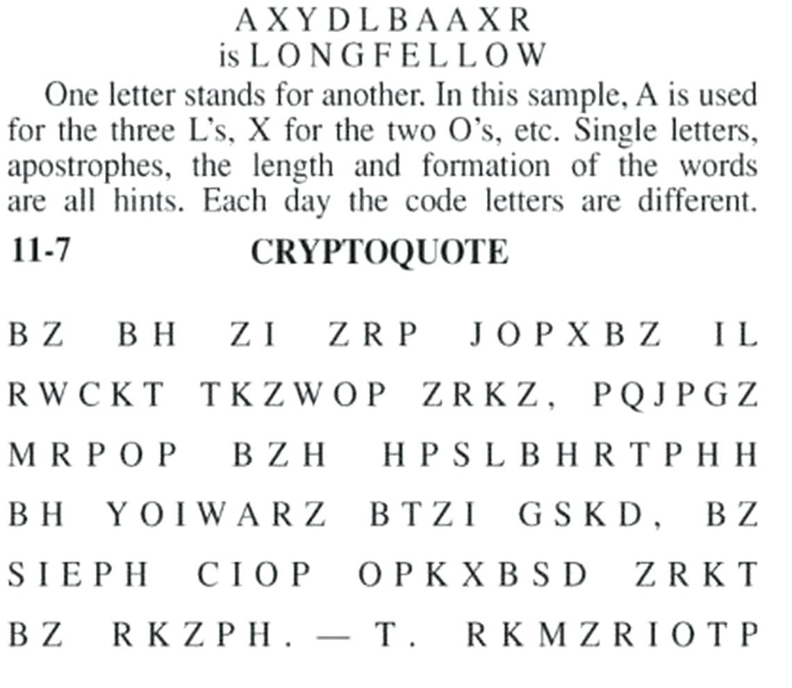 Cryptograms Torture Or Teacher? Beyond Adversity Free Printable Cryptoquip Puzzles Free