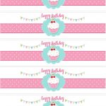 Cupcake Birthday Party With Free Printables | Party Ideas   Free Printable Water Bottle Labels