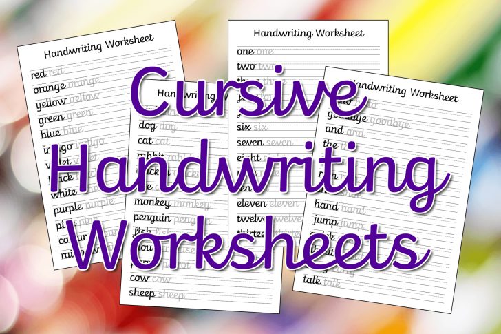 Free Printable Cursive Handwriting Worksheets