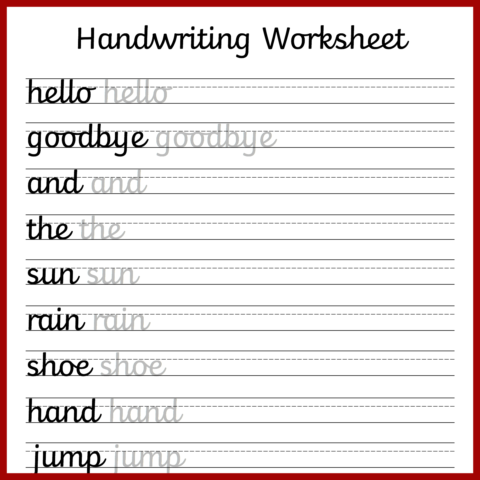 Cursive Handwriting Worksheets – Free Printable! ⋆ Mama Geek - Free Printable Cursive Handwriting Worksheets