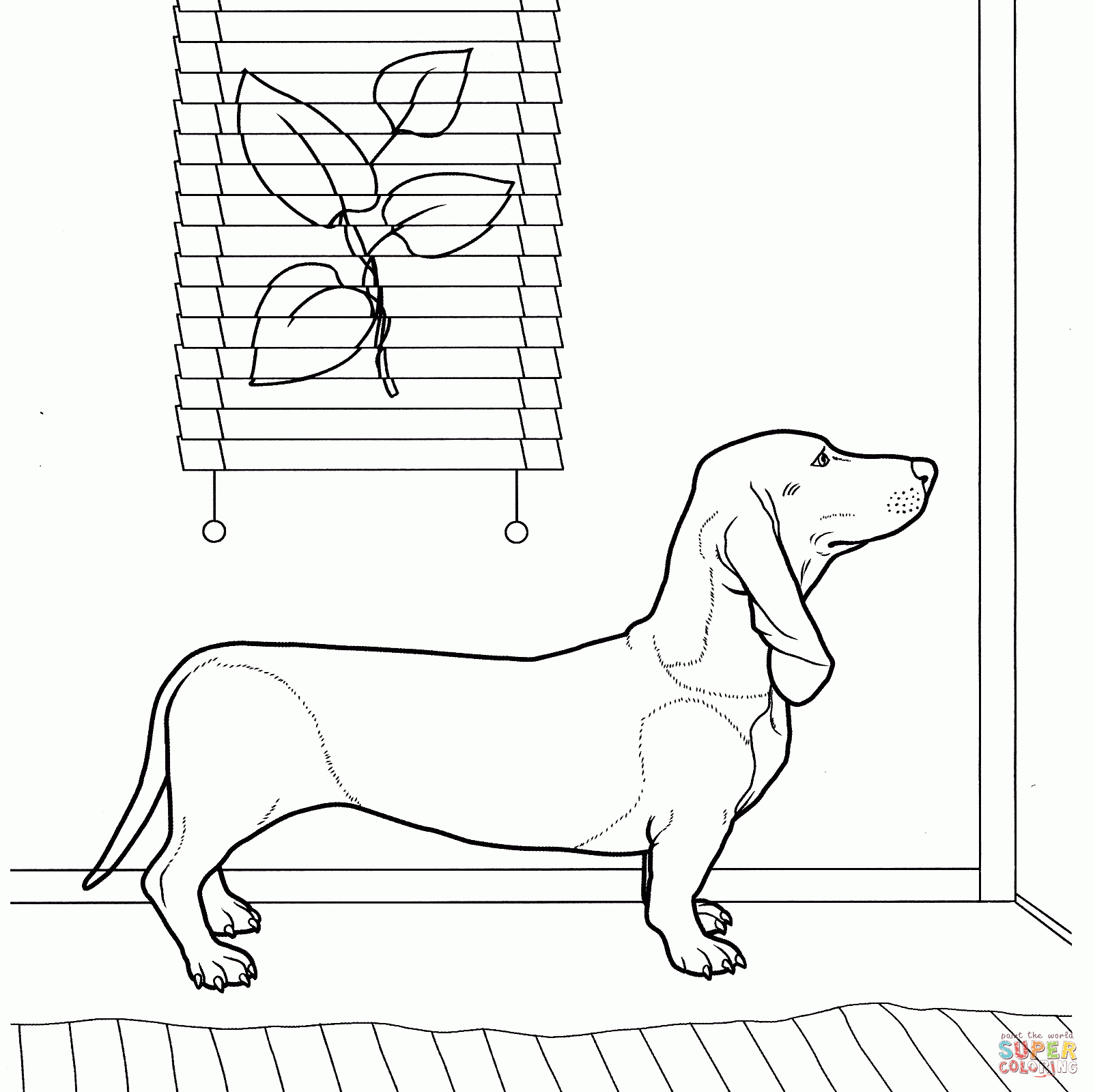 Dachshund Coloring Page | Free Printable Coloring Pages - Free Printable Dachshund Coloring Pages
