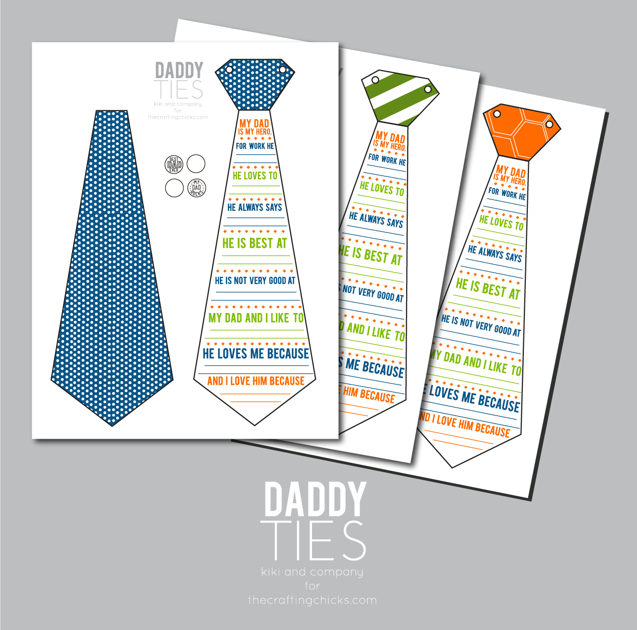 Daddy Ties Free Father&amp;#039;s Day Printable | School Muvo Beeld - Free Printable Tie
