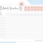 Daily Habit Tracker Free Printables | Daily Planner/ Organizer   Free Printable Habit Tracker