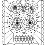 Day Of The Dead Coloring Pages Free Printable Day Of The Dead   Free Dia De Los Muertos Printables