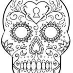 Day Of The Dead Coloring Pages Skulls Coloring Pages Day Dead   Free Dia De Los Muertos Printables