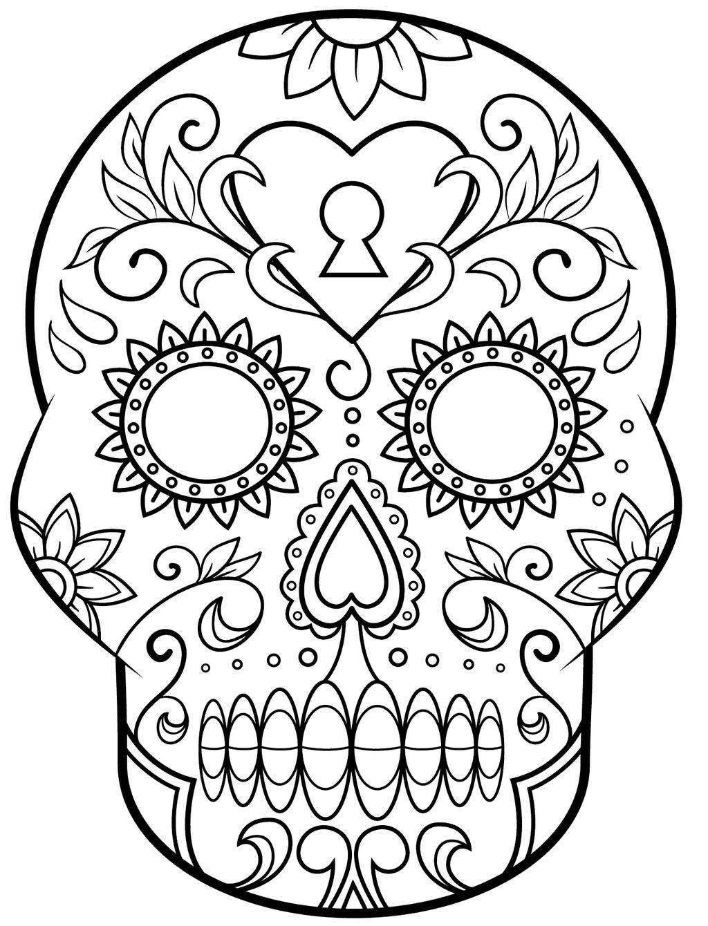 Day Of The Dead Coloring Pages Skulls Coloring Pages Day Dead - Free Dia De Los Muertos Printables