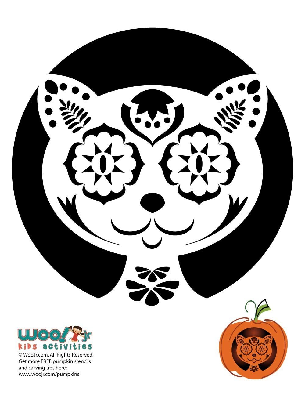Day Of The Dead Pumpkin Carving Stencils | Mmmm Boo! | Pumpkin - Pumpkin Carving Printable Patterns Free