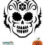 Day Of The Dead Pumpkin Carving Stencils | Woo! Jr. Kids Activities   Free Printable Sugar Skull Pumpkin Stencils