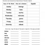 Days Of The Week In Spanish Worksheet   Free Esl Printable   Free Printable Spanish Numbers