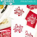 Dear Santa Diy Foil Print + Free Printable | Dawn Nicole Designs®   Free Printables For Foiling