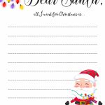 Dear Santa Letter: Free Printable Downloads     Free Printable Christmas Letters From Santa