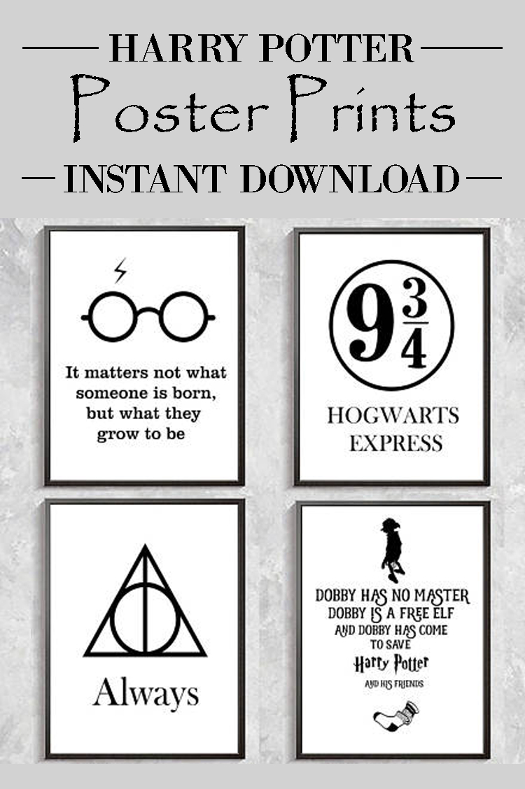 Decorate With Harry Potter Poster Prints. #ad #harrypotter - Printable Posters Free Download