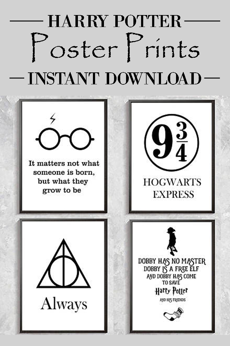 Decorate With Harry Potter Poster Prints ad harrypotter Printable 
