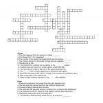 Digestion Crossword #1 Complete The Puzzle Using The Clues Shown   Crossword Puzzle Maker Free Printable With Answer Key