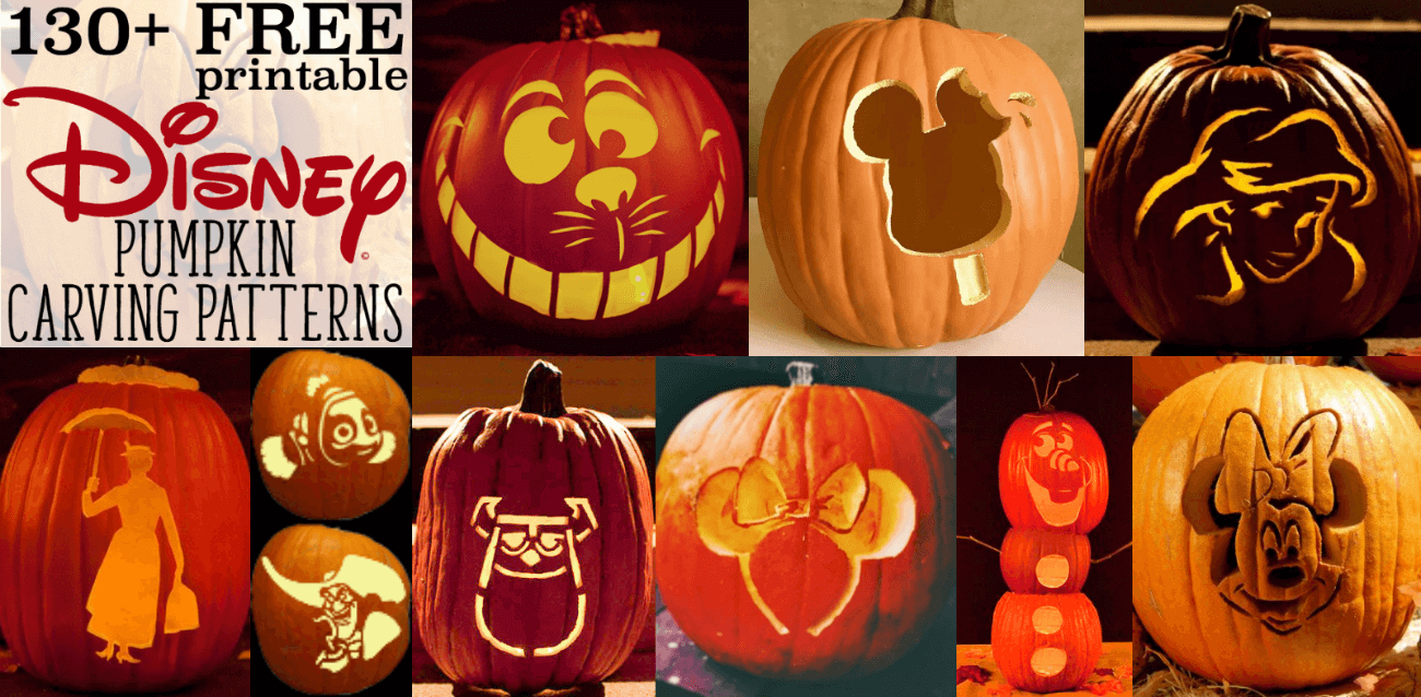 Disney Pumpkin Stencils: Over 130 Printable Pumpkin Patterns - Free Printable Pumpkin Carving Stencils