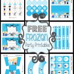 Disney's Frozen Party Printable Set ~ Free   Frozen Happy Birthday Banner Free Printable