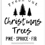 Diy Farmhouse Style Christmas Tree Sign (Free Printable) | Holiday   Free Printable Holiday Closed Signs
