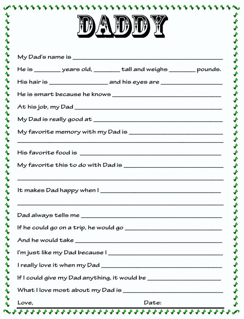 Diy Father s Day Questionnaire In The Know Mom Free Printable Dad 