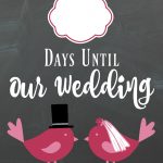 Diy Lovebirds Wedding Countdown Sign | A Bride On A Budget   Free Printable Wedding Countdown