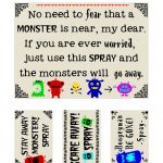 Diy Monster "go Away" Spray (Printables Included) | Food * Family   Roll A Monster Free Printable