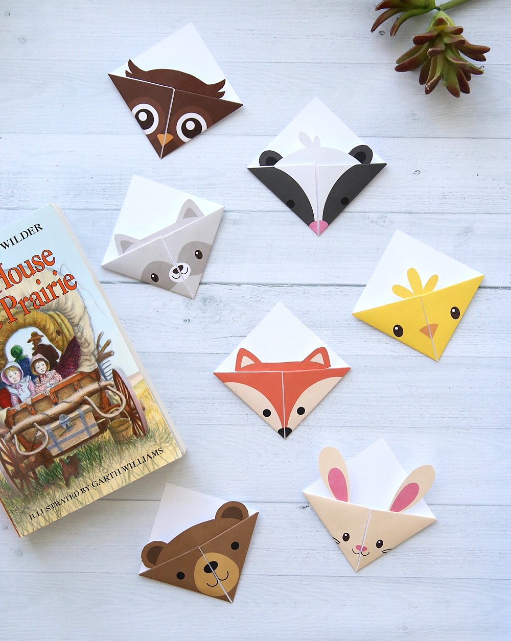 Diy Woodland Animals Origami Bookmarks {Print + Fold} - It&amp;#039;s Always - Free Printable Woodland Animal Templates
