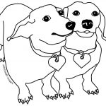 Dog Template Its A Colourful World | Animal Templates | Dog Coloring   Free Printable Dachshund Coloring Pages