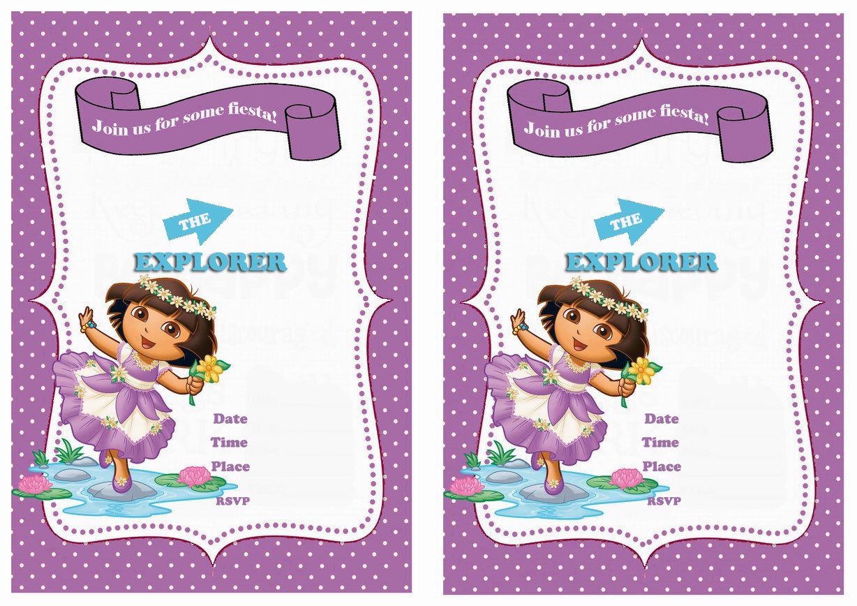 Dora Birthday Invitations | Birthday Printable - Free Dora Party Printables