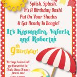Download A Free Printable Party Invitation Template With A Clipart   Free Printable Water Birthday Party Invitations