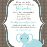 Download Free Template Got The Free Baby Shower Invitations   Free Printable Baby Elephant Template