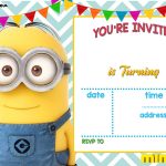 Download Now Free Printable Minion Birthday Invitation Templates   Free Minion Printables