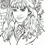 Download Or Print The Free Hermoine Portrait Coloring Page And Find   Free Printable Harry Potter Coloring Pages