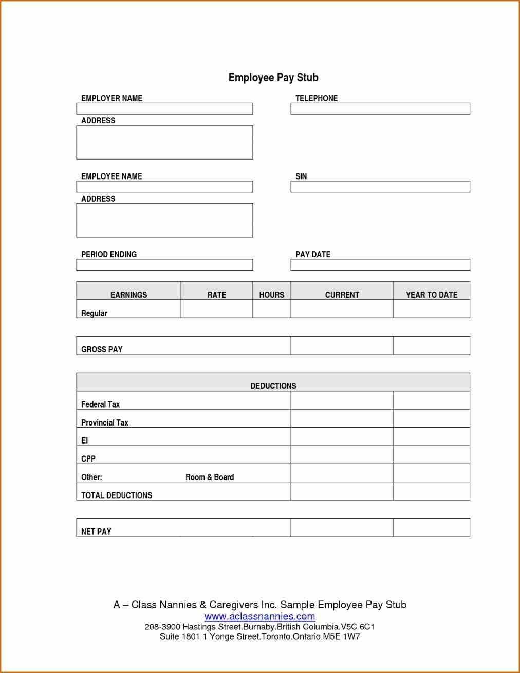 Download Pay Stub Template Word Either Or Both Of The Pay Stub - Free Check Stub Template Printables