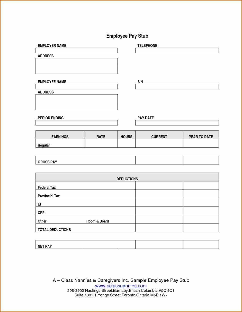 Download Pay Stub Template Word Either Or Both Of The Pay Stub - Free Printable Paycheck Stubs