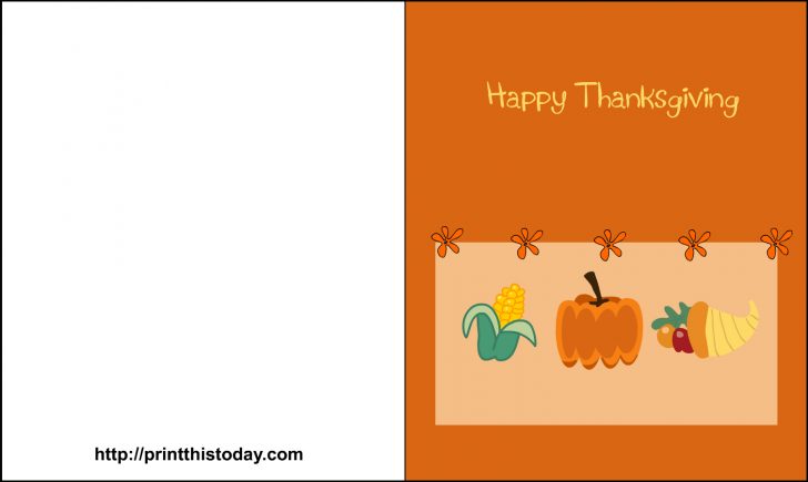 Happy Thanksgiving Cards Free Printable