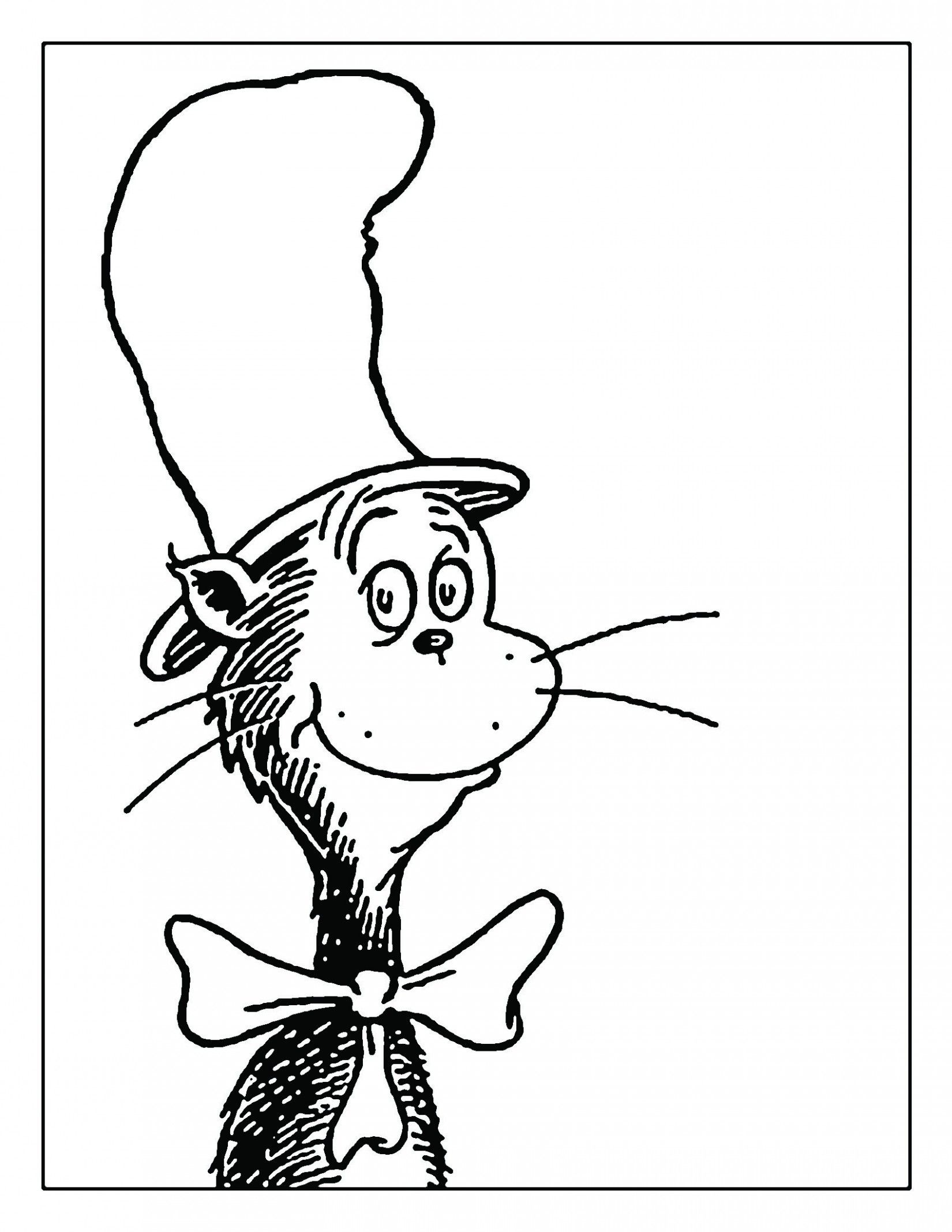 Dr. Seuss Cat In The Hat | -Dr Seuss- | Dr Seuss Coloring Pages, Dr - Free Printable Dr Seuss Characters