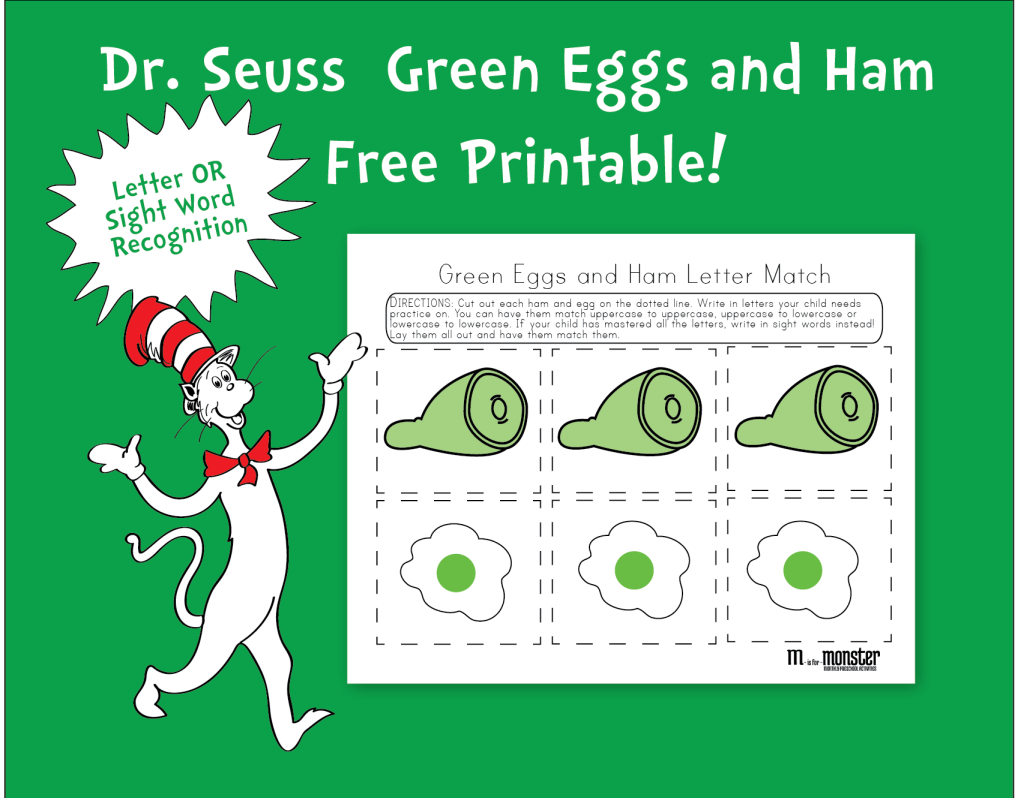 Green Eggs And Ham Free Printables Free Printable