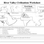 Early Civilizations Worksheet | River Valley Civilizations Worksheet   Free Printable Arkansas History Worksheets