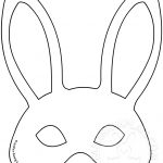 Easter Bunny Mask Template | Easter Template   Free Printable Easter Masks