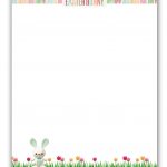 Easter Bunny Stationary | Free Printable | Printable Freebies! In   Easter Templates Free Printable